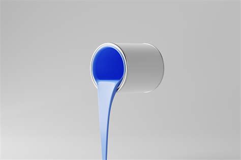 Paint Tin Can Stock Photo Download Image Now Ink Pouring White