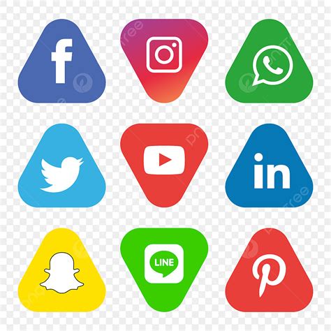 Social Media Icons Set Logo Vector Ilustrador Png Dibujos Social