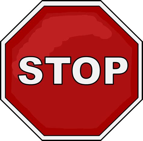 Printable Stop Sign Clip Art Printable Templates