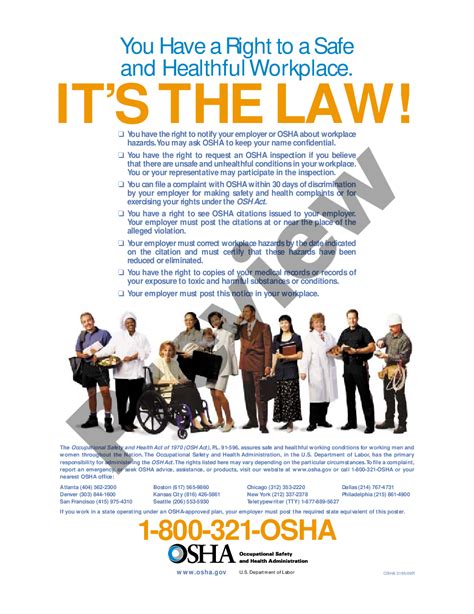 Contra Costa California Osha Poster Us Legal Forms