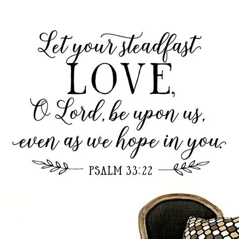 Christian Bible Verse Wall Decals Quote Let Your Steadfast Love Psalm