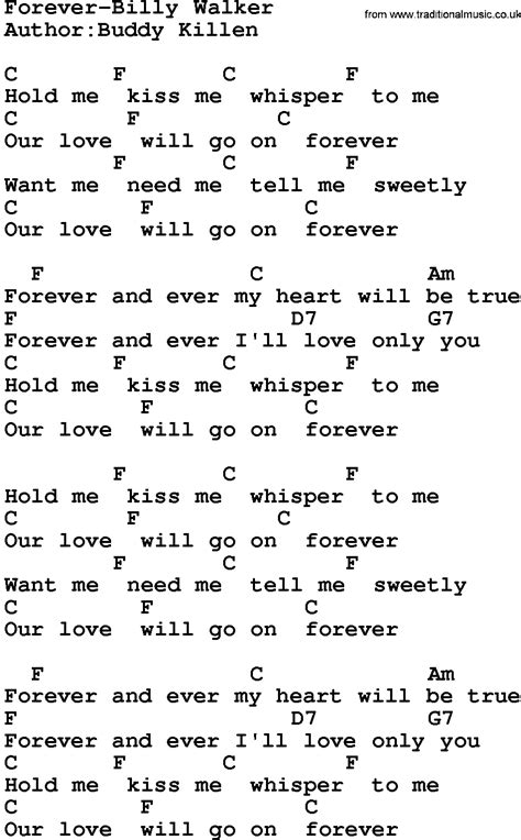 Country Musicforever Billy Walker Lyrics And Chords