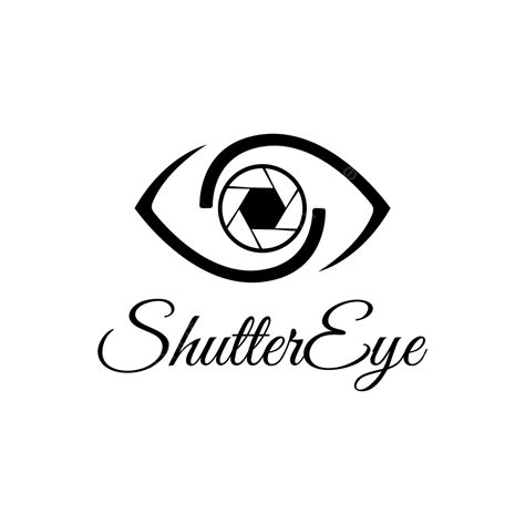 Vector Shutter Eye Photography Logo Design Template Black Color