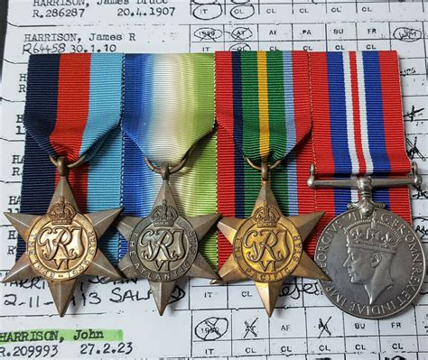 Ww2 British Merchant Navy Atlantic And Pacific Medal Group To John