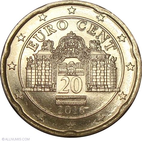 20 Euro Cent 2016 Euro 2010 2019 Austria Coin 38382