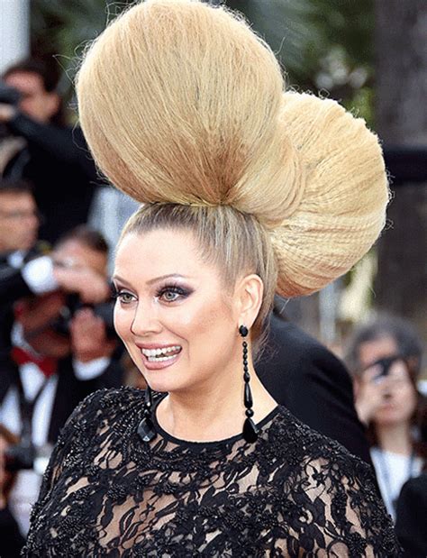 Russian Tv Star Elena Lenina Has The Wildest Hair At Cannes Pictures