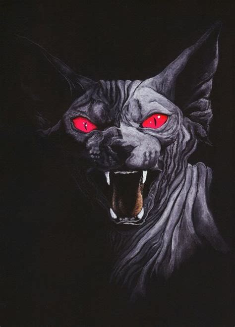 Pin By Brendan Mccann On Phobia Project Evil Cat Art Dark Art