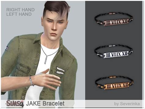 Severinkas Jake Bracelet Mens Accessories Bracelet Sims 4 Mens
