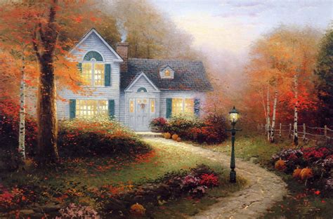 Thomas Kinkade Fall Wallpaper Wallpapersafari