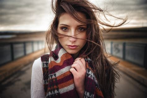 Women Face Brown Eyes Long Hair Wallpapers Hd Desktop And Mobile