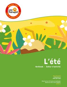 FREE French Activities Workbook for The Summer!
