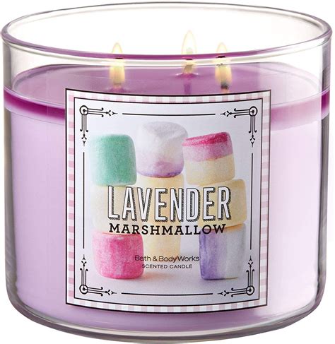Home Candles Home Décor Bath And Body Works Lavender Marshmallow 3 Wick