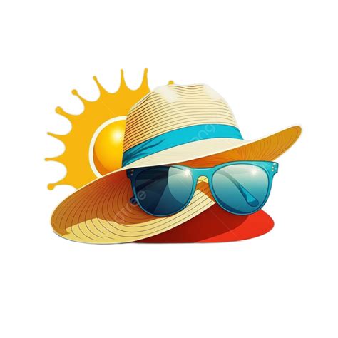 Summer Sun Sun Hat Sunglasses Anthropomorphic Style Summer Sun