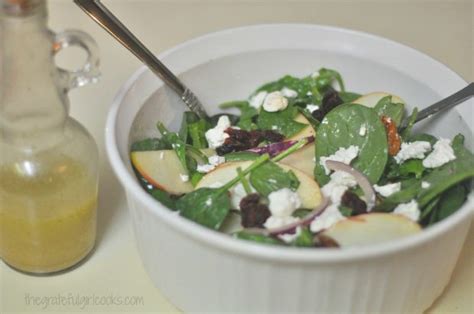 Ingredients for baby spinach salad with berries, pecans & goat cheese how to make baby spinach salad with berries, pecans & goat cheese. Spinach, Apple and Goat Cheese Salad with Apple Cider ...