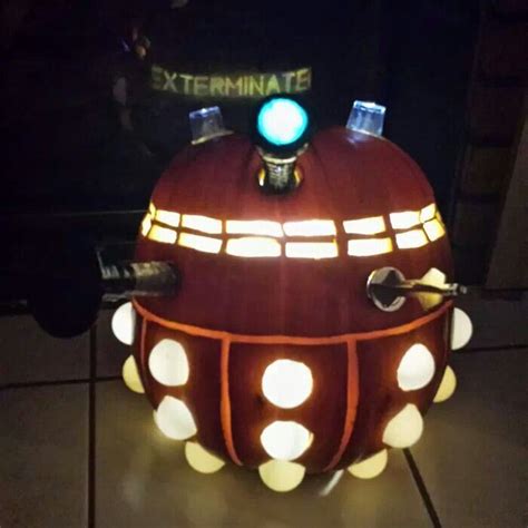 Doctor Who Dalek Jack O Lantern Pumpkin Doctor Who Dalek