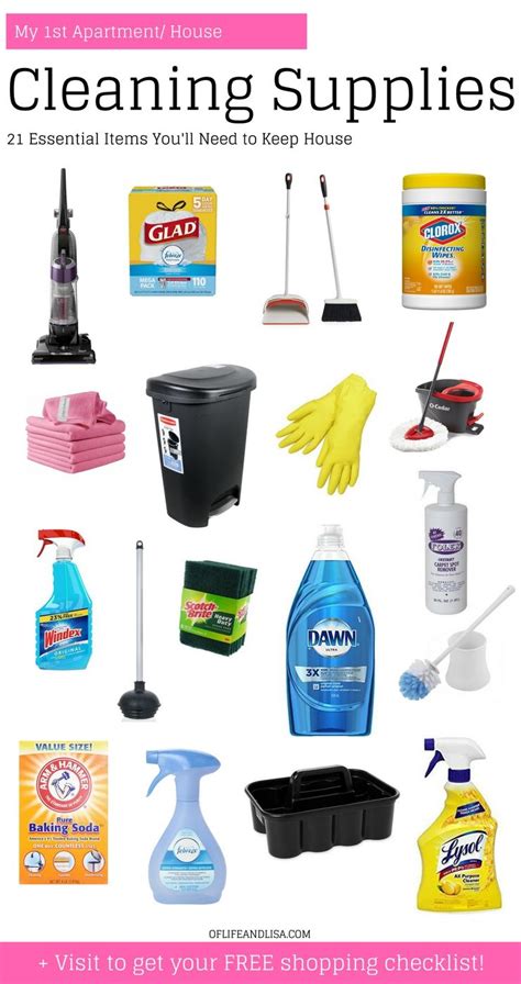 21 Must Have Cleaning Supplies To Keep Your New Place Spotless González Apt Apartment