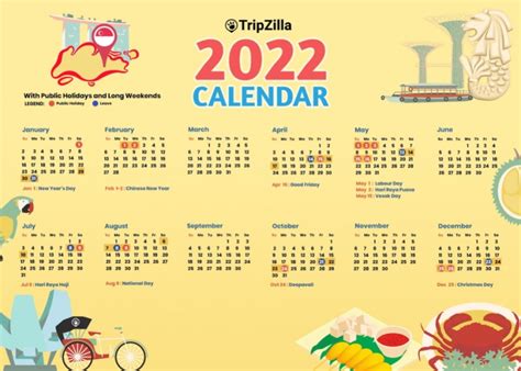 8 Long Weekends In Singapore In 2022 Bonus Calendar Cheatsheet 36456