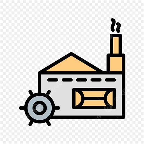 Vector Mill Icon Building Mill Plant Png And Vector With Transparent