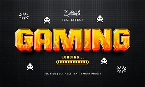 Premium Psd Gaming Editable Text Effect Style