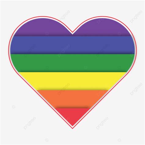 lgbt community rainbow color love shape vector love lgbt rainbow color png and vector with