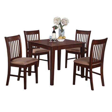 Get 5% in rewards with club o! Shop Mahogany Square Table and 4 Chairs 5-piece Dining Set ...