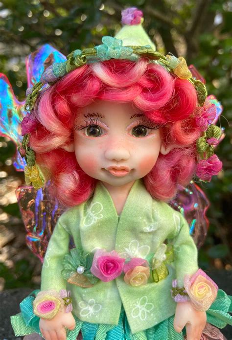 Butterfly Fairy Fairies Fae Handmade Posable Art Doll Polymer Etsy In