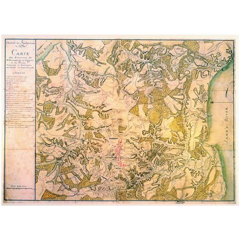 Map Of Williamsburg Virginia 1781 1782 Historic Jamestowne