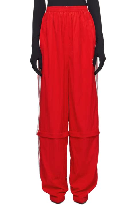 Balenciaga Red Adidas Originals Edition Pantashoes Boots And Track Pants