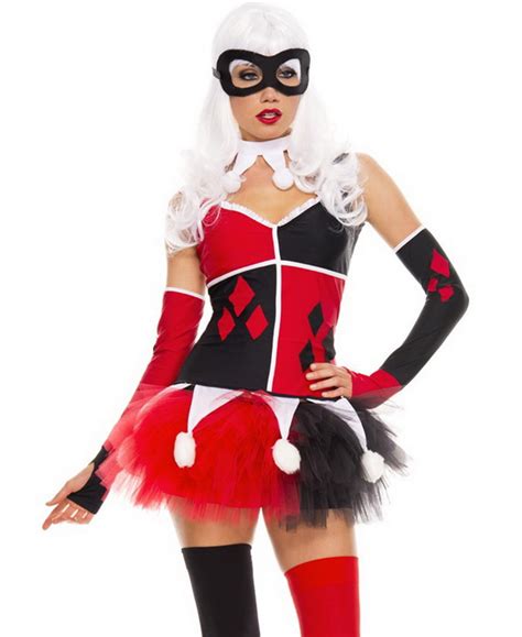 harlequin clown costume spicy lingerie