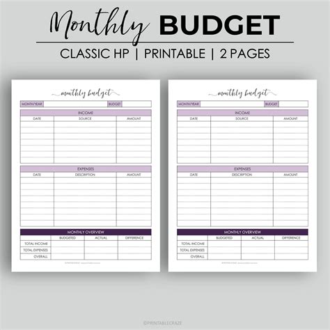 Income And Expense Tracker Printable Catchbpo