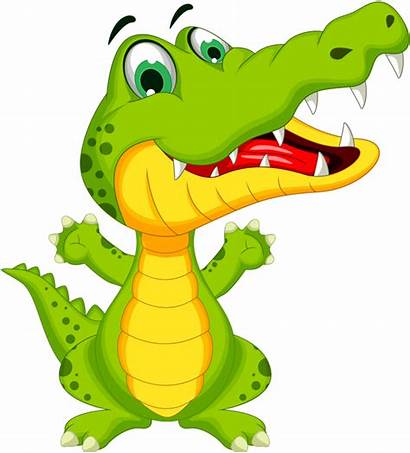 Crocodile Clipart Alligator Cartoon Crocodiles Zoo Clip