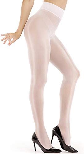 buy arrusa women s super sexy shiny sheer control top footed tights silk stockings ultra