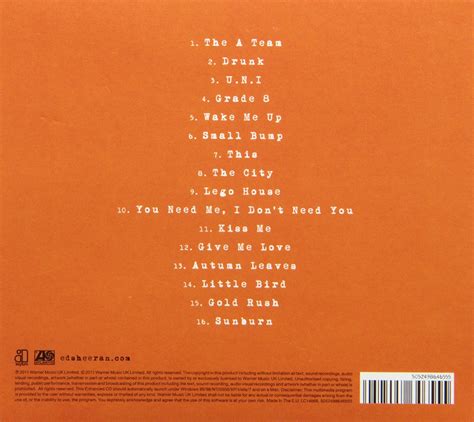 Want Some Ed Sheeran Album - Encarte: Ed Sheeran - + (Deluxe Edition)