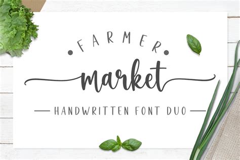 Farmer Market Font By Graphix Line Studio · Creative Fabrica