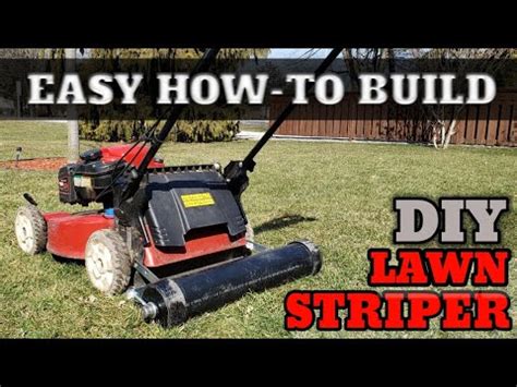 Quick And Easy Diy Lawn Striper Build Under Youtube