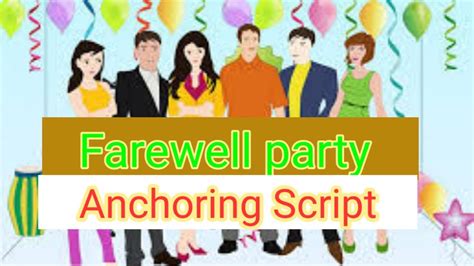Farewell Party Anchoring Script 2021anchoring Of School Farewell