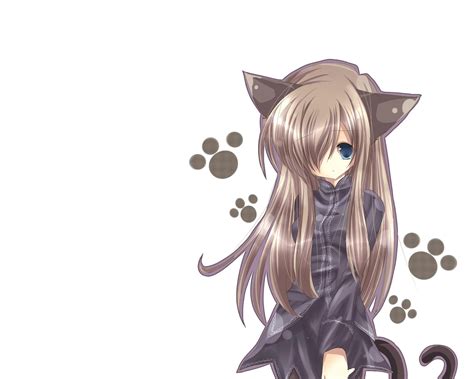 Anime Cat Girl Catgirl Animal Ears Anime Long Hair