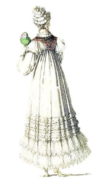 Morning Dress November 1816 For More Go To Blog Regency Fashion