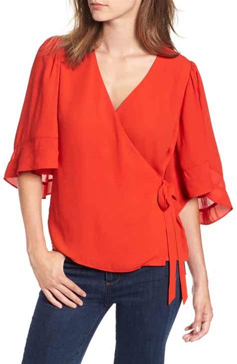 Womens Red Tops Blouses And Tees Nordstrom