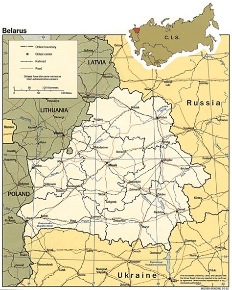 Map Of Belarus And Border Countries Belarus And Border Countries Map