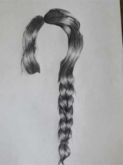 Drawing Realistic Hair This Is About My Third Attempt To Draw A Braid Like This Don T Laugh