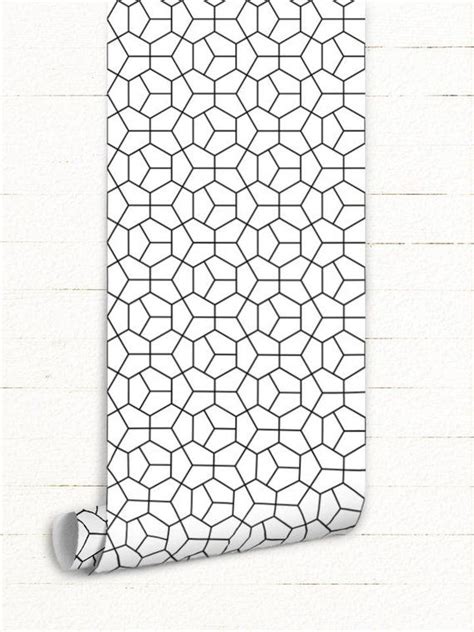 Abstract Shape Removable Wallpaper White Wall Mural Etsy Wall