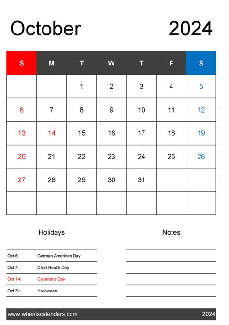October 2024 Calendar Pdf Free Monthly Calendar