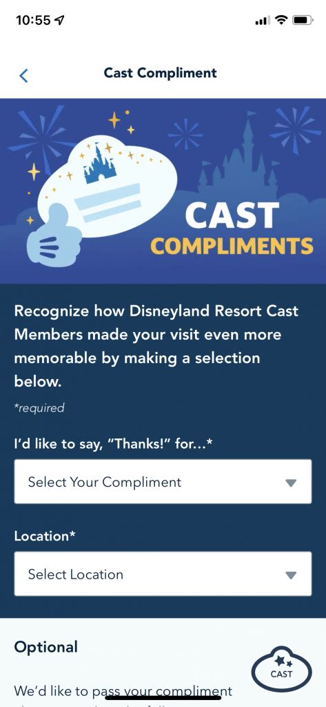 Cast Compliments Added To Disneyland App