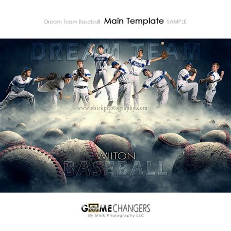 Dream Team Baseball Photoshop Template Tutorial ⋆ Game Changers By