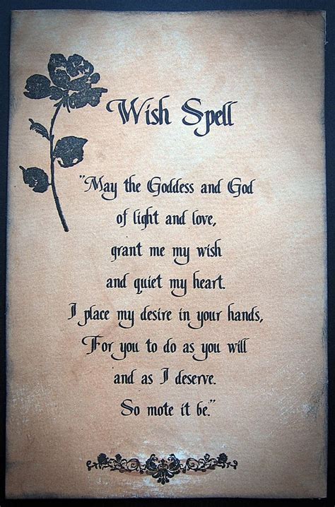 Más de ideas increíbles sobre Wish spell en Pinterest Hechizos mágicos Hechizos de magia