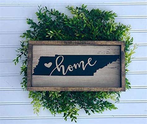 Rustic Tennessee Wood Sign Farmhouse Decor Wood Signs For