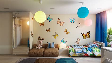 Supply 7d butterfly room bedroom kitchen bathroom decoration. Casting Color Over Kids Rooms
