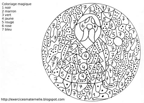 Maternelle Coloriage Magique Le Père Noël