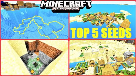Minecraft Pe Best Of The Best 5 Seeds W Exposed Stronghold Zombie